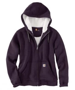 'Carhartt' Women's Clarksburg Sherpa-lined Hoodie - Nocturnal Haze Heather