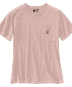 'Carhartt' Women's Lightweight Pocket T-Shirt - Ash Rose