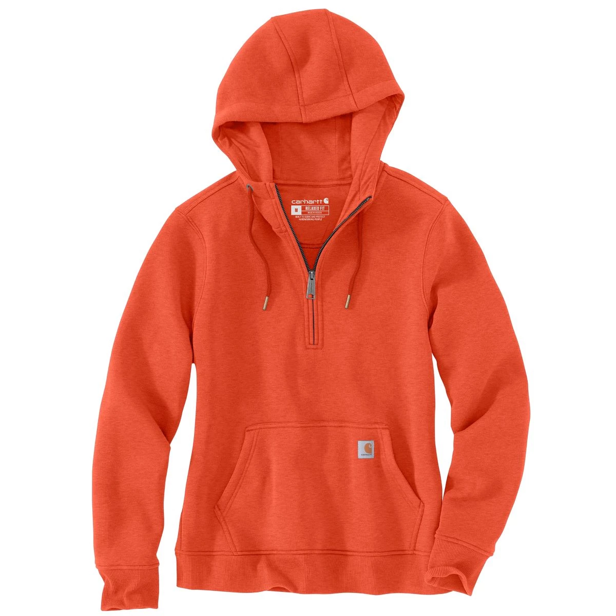 'Carhartt' Women's Clarksburg 1/2 Zip Sweatshirt - Earthen Clay Heather 3 'Carhartt' Women's Clarksburg 1/2 Zip Sweatshirt - Earthen Clay Heather