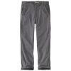 'Carhartt' Men's Rugged Flex Rigby Dungaree Flannel Lined Pant - Gravel