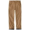 'Carhartt' Men's Rugged Flex Rigby Dungaree Flannel Lined Pant - Dark Khaki 1 'Carhartt' Men's Rugged Flex Rigby Dungaree Flannel Lined Pant - Dark Khaki