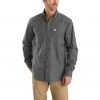 'Carhartt' Men's Rugged Flex®Rigby Work Shirt - Gravel