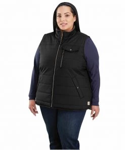 'Carhartt' Women's Utility Sherpa-Lined Vest - Black 9 'Carhartt' Women's Utility Sherpa-Lined Vest - Black