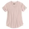 'Carhartt' Women's Relaxed Midweight V-Neck T-Shirt - Rose Smoke Heather 2 'Carhartt' Women's Relaxed Midweight V-Neck T-Shirt - Rose Smoke Heather