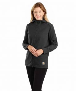 'Carhartt' Women's Rain Defender Full Zip Tunic - Carbon Heather