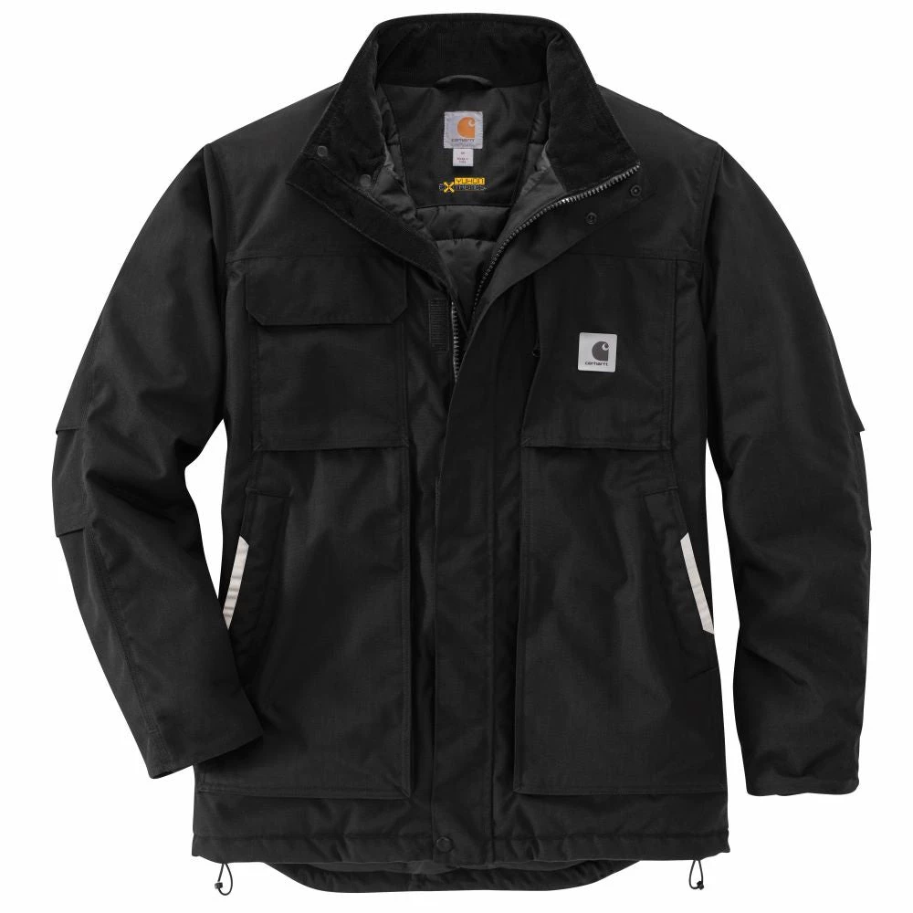 'Carhartt' Men's Yukon Extremes®Full Swing® Insulated Coat - Black 3 'Carhartt' Men's Yukon Extremes®Full Swing® Insulated Coat - Black