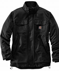 'Carhartt' Men's Full Swing® Duck Insulated Jacket - Black