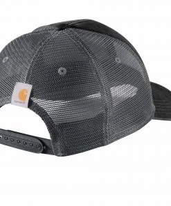 'Carhartt' Canvas Mesh Back Quality Graphic Cap - Black
