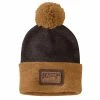 'Carhartt' Men's Knit Pom Pom Craftsmanship Beanie - Dark Brown