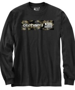 'Carhartt' Men's Midweight USA Flag Graphic T-Shirt - Black 7 'Carhartt' Men's Midweight USA Flag Graphic T-Shirt - Black