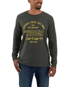'Carhartt' Men's Heavyweight Craftsmanship Graphic T-Shirt - Peat