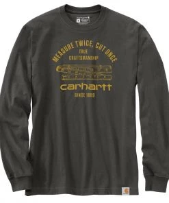 'Carhartt' Men's Heavyweight Craftsmanship Graphic T-Shirt - Peat 7 'Carhartt' Men's Heavyweight Craftsmanship Graphic T-Shirt - Peat