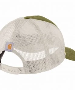 'Carhartt' Men's Canvas Mesh-Back Workwear Patch Cap - True Olive