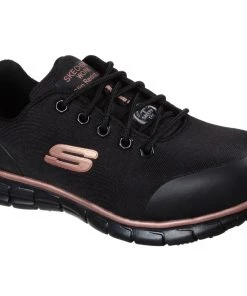 'Skechers' Women's Sure Track Chiton EH Alloy Toe - Black / Rose Gold