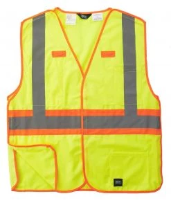 'KEY' Men's Break-A-Way Solid Vest - Hi-Vis Yellow