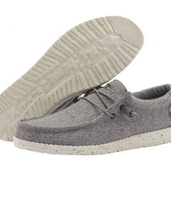 'Hey Dude' Men's Wally - Slate Houndstooth