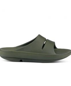 Shoes & Boots 'OOFOS' Unisex OOahh Slide Sandal - Forest Green