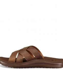 'Teva' Men's Voya Leather Slide - Pecan