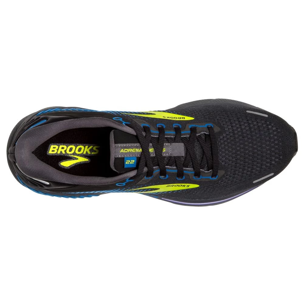 'Brooks' Men's Adrenaline GTS 22 - Black / Blue / Nightlife 4 'Brooks' Men's Adrenaline GTS 22 - Black / Blue / Nightlife