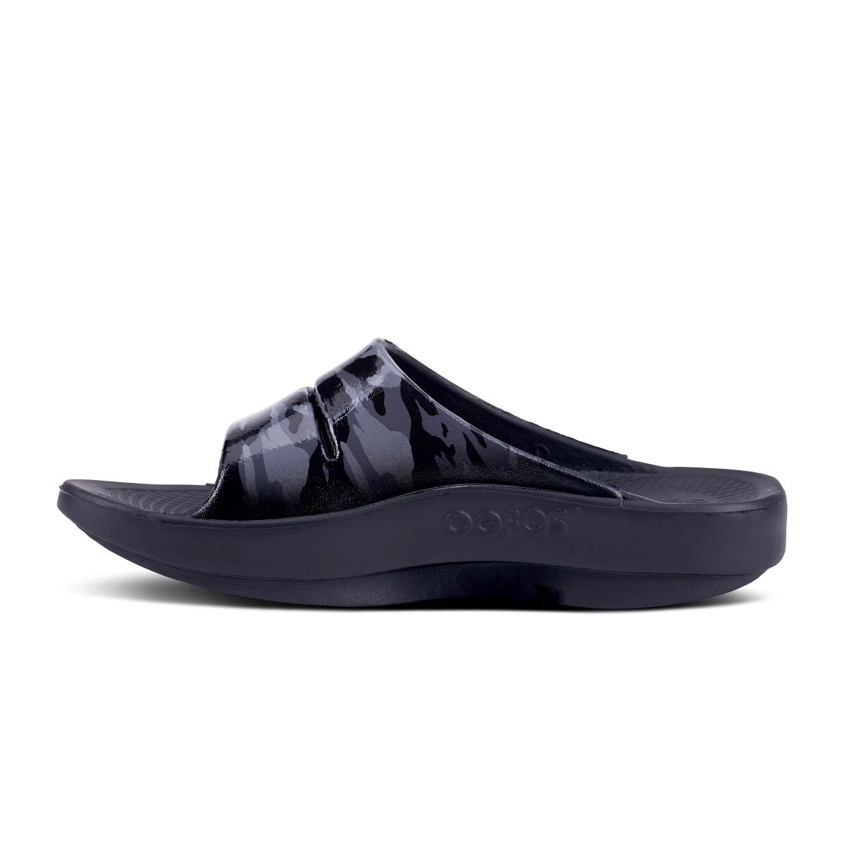 'OOFOS' Women's OOahh Slide Limited Edition - Black / Gray / Camo 9 'OOFOS' Women's OOahh Slide Limited Edition - Black / Gray / Camo