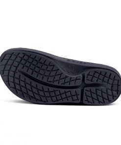 'OOFOS' Women's OOahh Slide Limited Edition - Black / Leopard