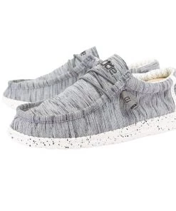 'Hey Dude' Men's Wally Stretch - Stone/White