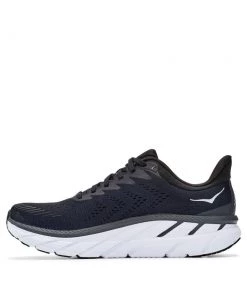 'HOKA' Men's Clifton 7 - Black / White