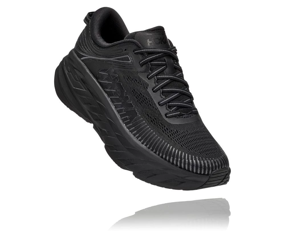 'HOKA' Women's Bondi 7 - Black / Black 3 'HOKA' Women's Bondi 7 - Black / Black