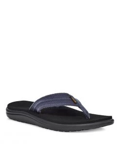 'Teva' Men's Voya Canvas Flip Sandal - Blue Indigo