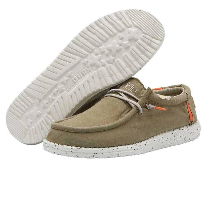 HEY DUDE 'He Dude' Men's Wally Washed - Kalamata 3 HEY DUDE 'He Dude' Men's Wally Washed - Kalamata