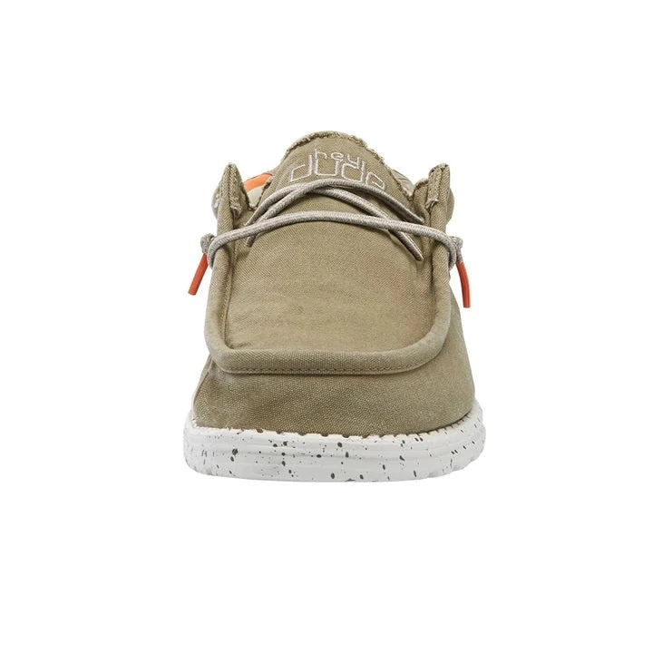 HEY DUDE 'He Dude' Men's Wally Washed - Kalamata 4 HEY DUDE 'He Dude' Men's Wally Washed - Kalamata