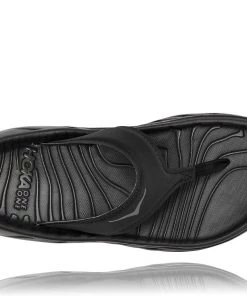 'HOKA' Women's Ora Recovery Flip - Black / Dark Grey