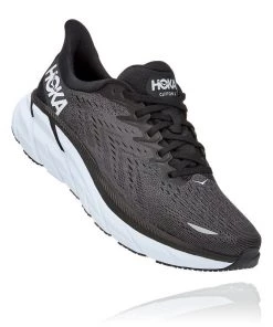 Shoes & Boots'HOKA' Men's Clifton 8 - Black / White