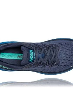 'HOKA' Men's Clifton 8 - Outer Space / Vallarta Blue (Wide)