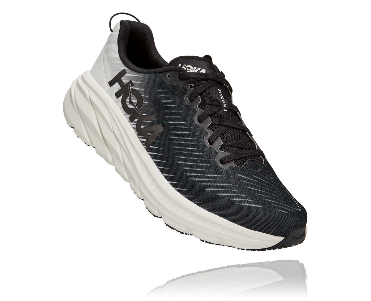 'HOKA' Men's Rincon 3 - Black / White 3 'HOKA' Men's Rincon 3 - Black / White