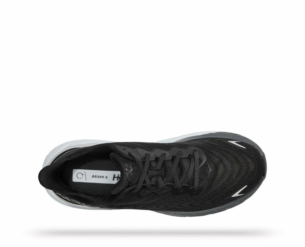 'HOKA' Men's Arahi 6 - Black / White (Wide) 4 'HOKA' Men's Arahi 6 - Black / White (Wide)