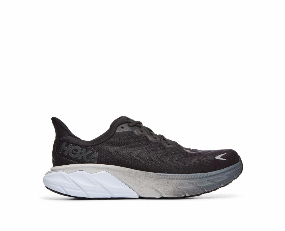 'HOKA' Men's Arahi 6 - Black / White (Wide) 6 'HOKA' Men's Arahi 6 - Black / White (Wide)