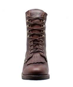 'Adtec' Men's 9" Packer Style Soft Toe - Chestnut