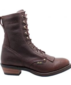 'Adtec' Men's 9" Packer Style Soft Toe - Chestnut