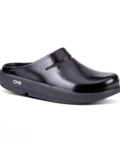 'OOFOS' Women's OOcloog Luxe Clog - Black