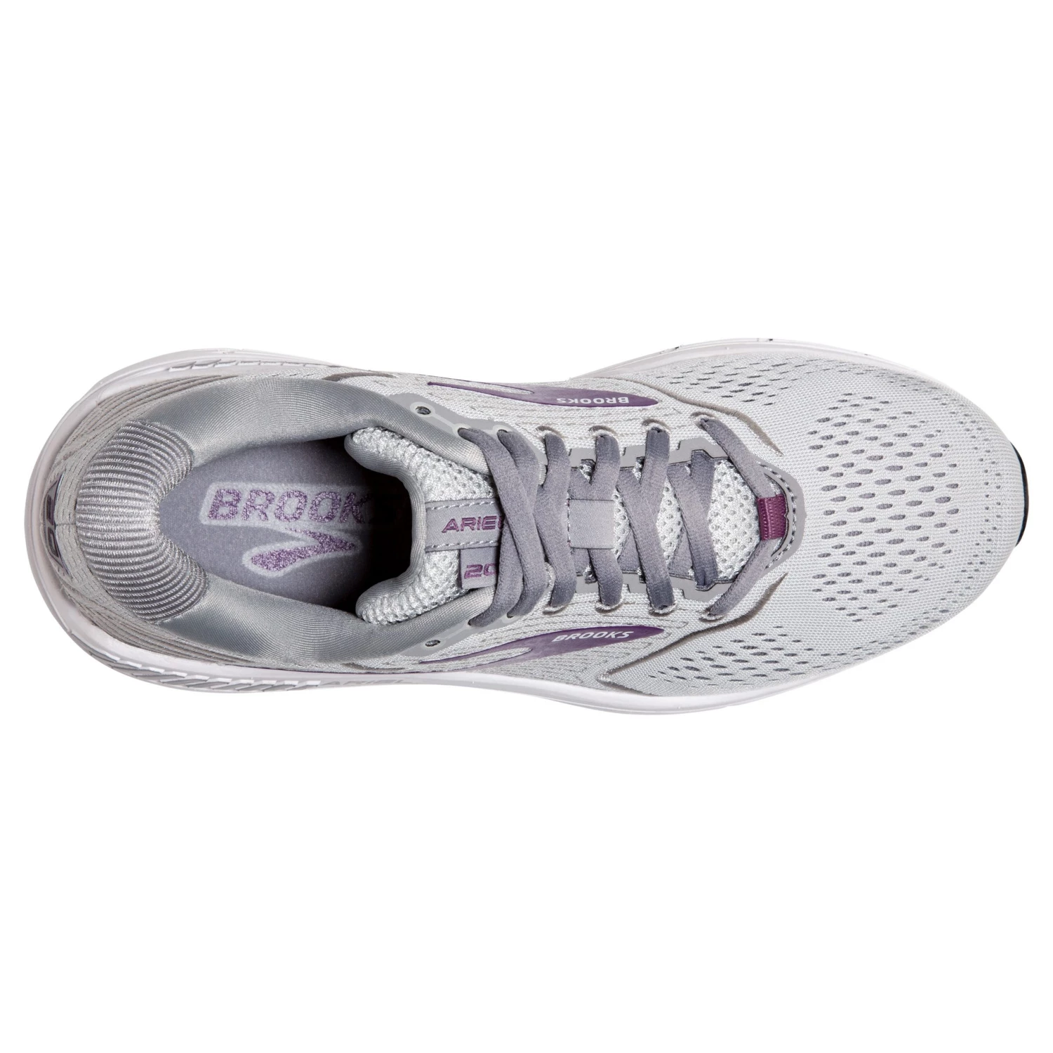 'Brooks' Women's Ariel 20 - Oyster / Alloy / Grape 5 'Brooks' Women's Ariel 20 - Oyster / Alloy / Grape