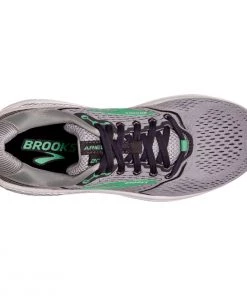 'Brooks' Women's Ariel 20 - Alloy / Blackened Pearl / Green 10 'Brooks' Women's Ariel 20 - Alloy / Blackened Pearl / Green