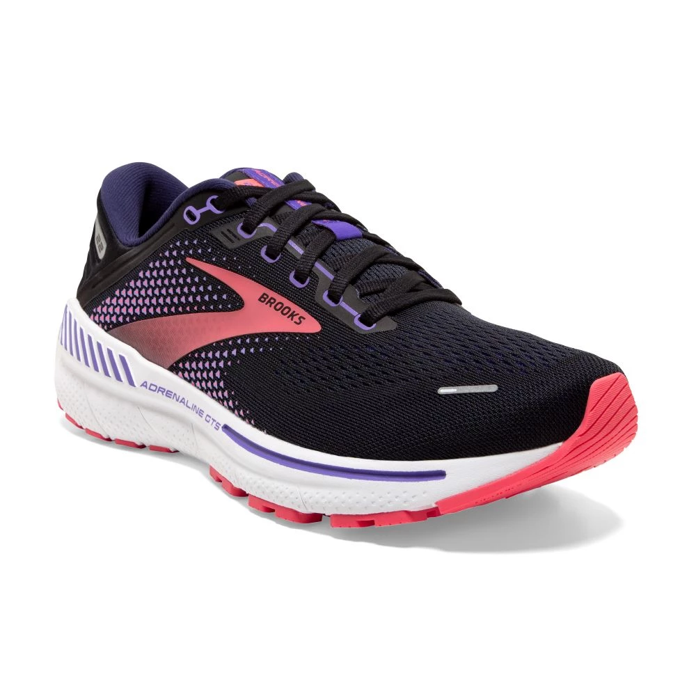 'Brooks' Women's Adrenaline GTS 22 - Black / Purple / Coral 4 'Brooks' Women's Adrenaline GTS 22 - Black / Purple / Coral