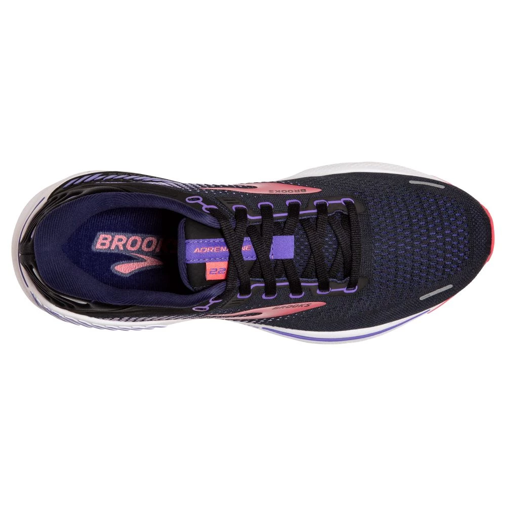 'Brooks' Women's Adrenaline GTS 22 - Black / Purple / Coral 5 'Brooks' Women's Adrenaline GTS 22 - Black / Purple / Coral