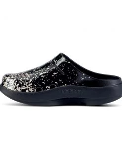 'OOFOS' Women's OOcloog Clog Limited Edition - Black / Champagne Pop