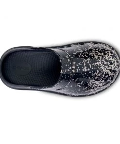 'OOFOS' Women's OOcloog Clog Limited Edition - Black / Champagne Pop