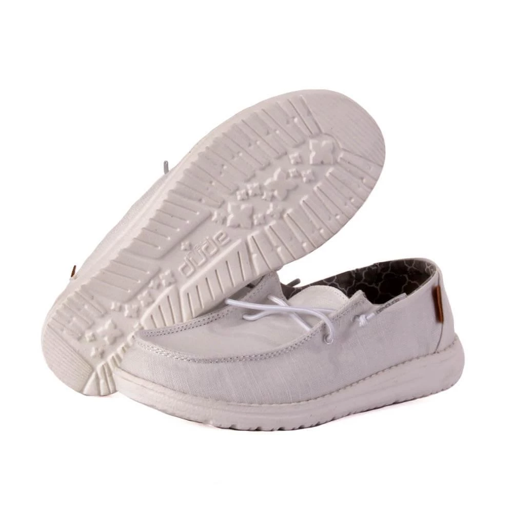 'Hey Dude' Wendy Linen Youth - Linen White Kids 4 'Hey Dude' Wendy Linen Youth - Linen White Kids