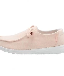 'Hey Dude' Women's Wendy Linen - Pink Lemonade