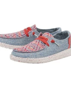 'Hey Dude' Women's Wendy Playa Fiesta - Rojo