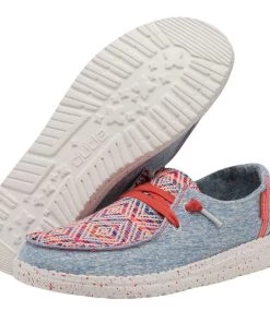 'Hey Dude' Women's Wendy Playa Fiesta - Rojo